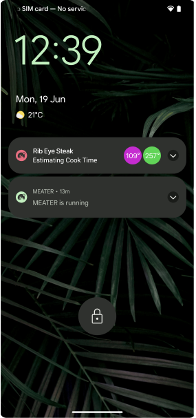 Use the buttons at the bottom of the slide to navigate throught the slider, Pork Shoulder Estimate Cook time on lock screen