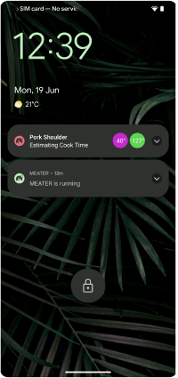 Use the buttons at the bottom of the slide to navigate throught the slider, Pork Shoulder Estimate Cook time on lock screen